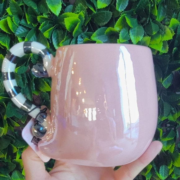 👻 NWT Happy Hauntings Irredescent Pink Ghost Halloween Mug 👻 - Picture 2 of 4